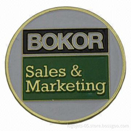 Stamped Brass with Soft Enamel Pin